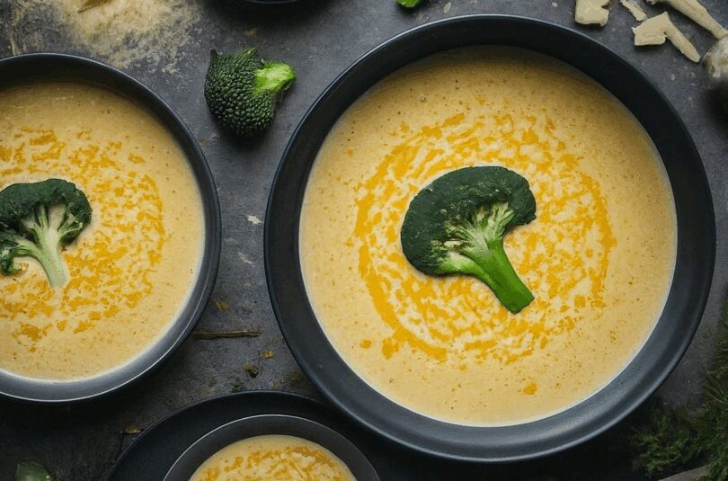 Cremige Brokkoli Cheddar Suppe