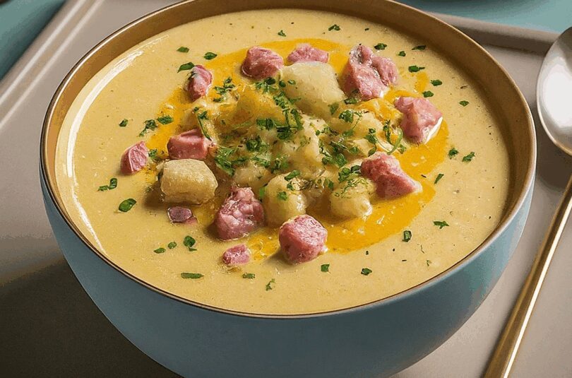 Cremige Porree-Lauch-Suppe
