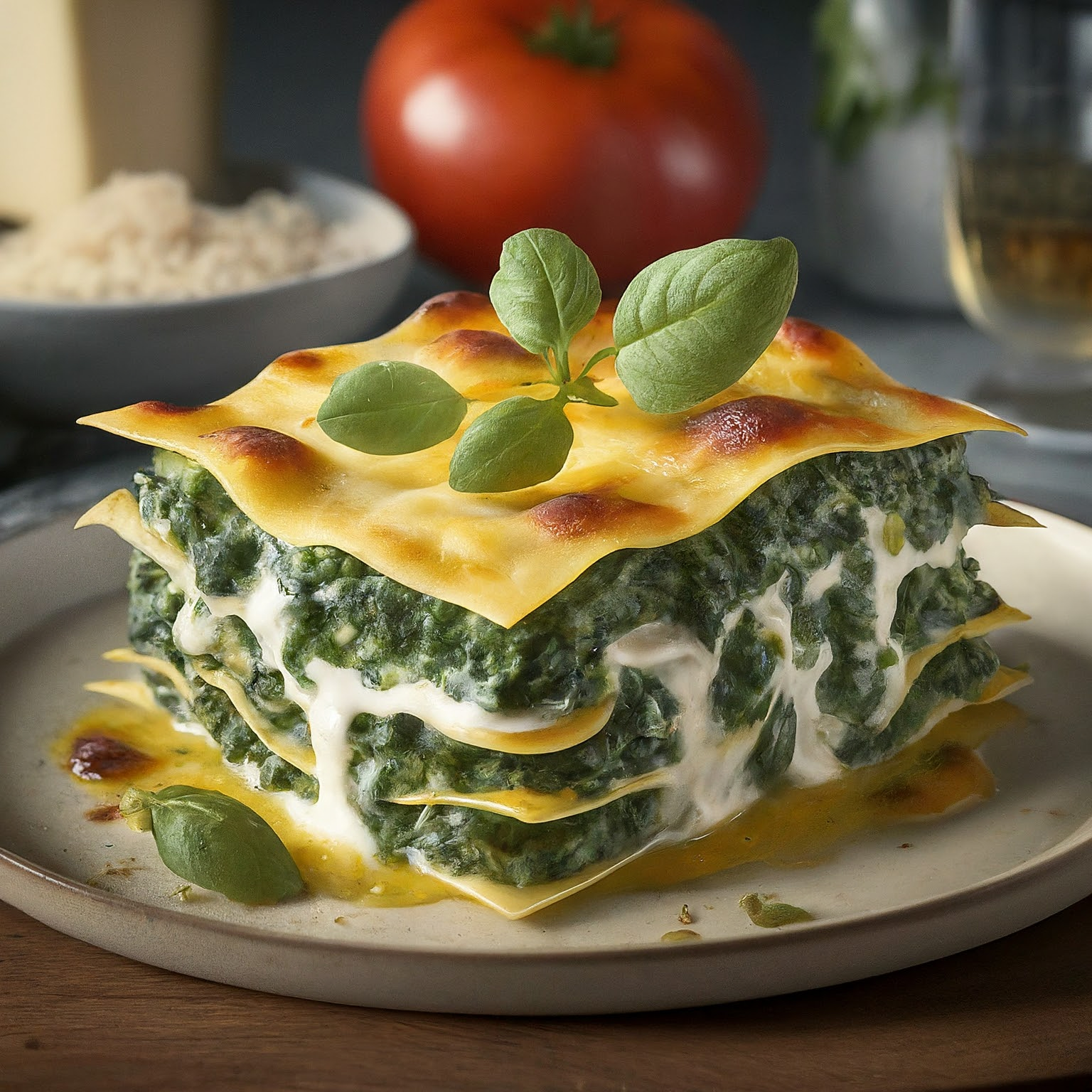Cremige-Spinatlasagne-–-vegetarischer-Genuss Cremige Spinatlasagne – vegetarischer Genuss