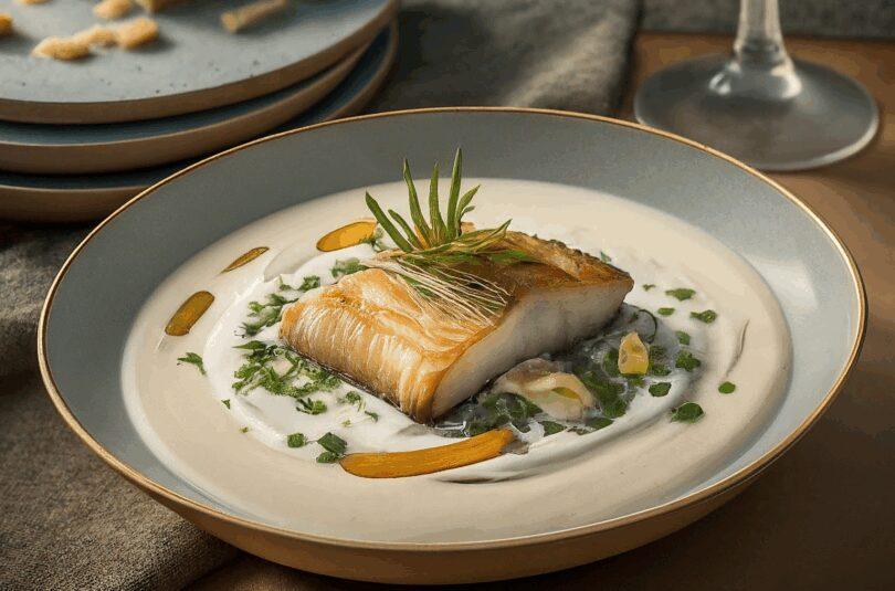 Cremige Weißweinsoße zu Fisch
