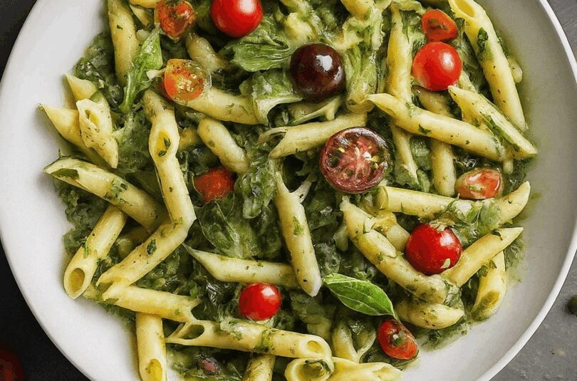 Eckis Italienischer Nudelsalat mit Wildkräutern & Pesto