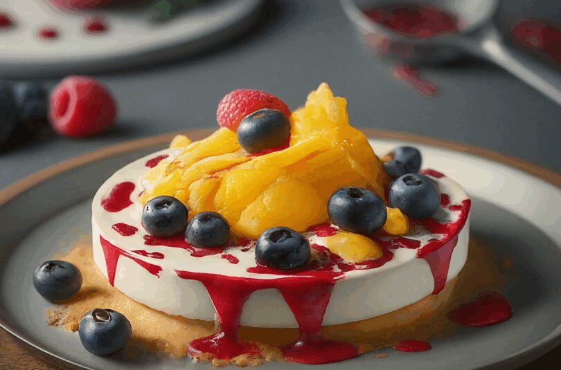 Englisches Dessert mit Obst