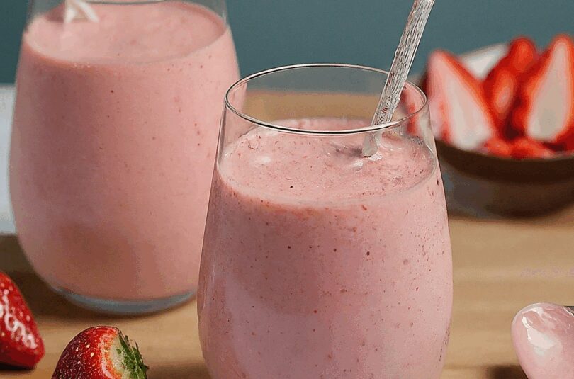 Erdbeer Shake – Erdbeer Milchshake