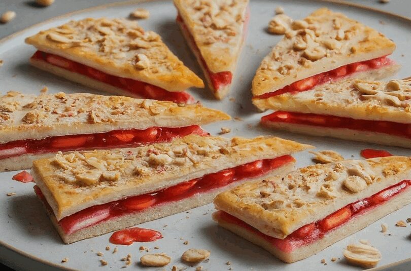 Erdbeeren Nuss – Erdbeer Nuss Schnitten