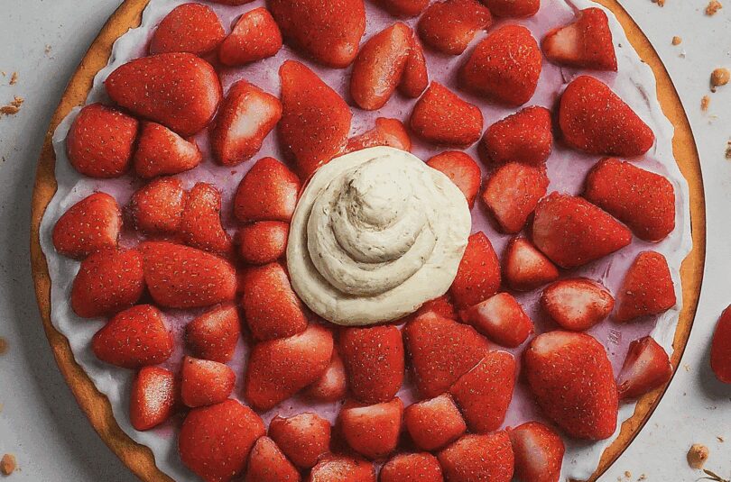 Erdbeerkuchen-Rezept-–-Erdbeerkuchen-Mit-Schmand-Vanillecreme Erdbeerkuchen Rezept – Erdbeerkuchen Mit Schmand Vanillecreme