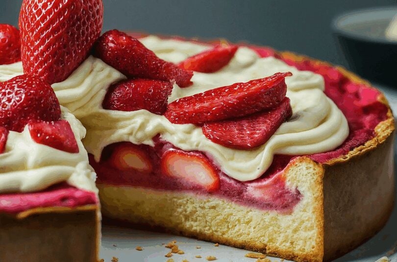 Erdbeerkuchen Rezept – Erdbeerkuchen Mit Schmand Vanillecreme