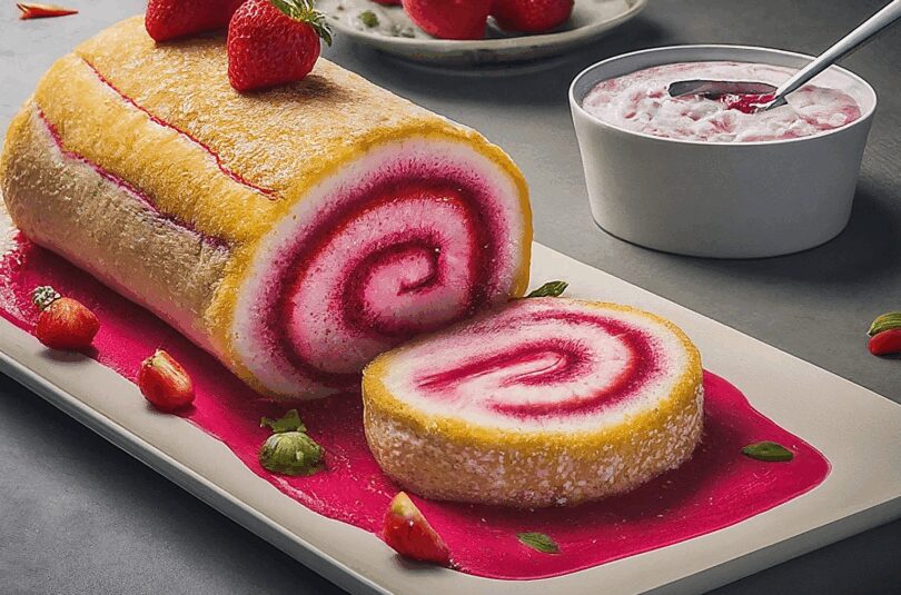 Erdbeerroulade-–-Luftig-leichter-Genuss Erdbeerroulade – Luftig-leichter Genuss