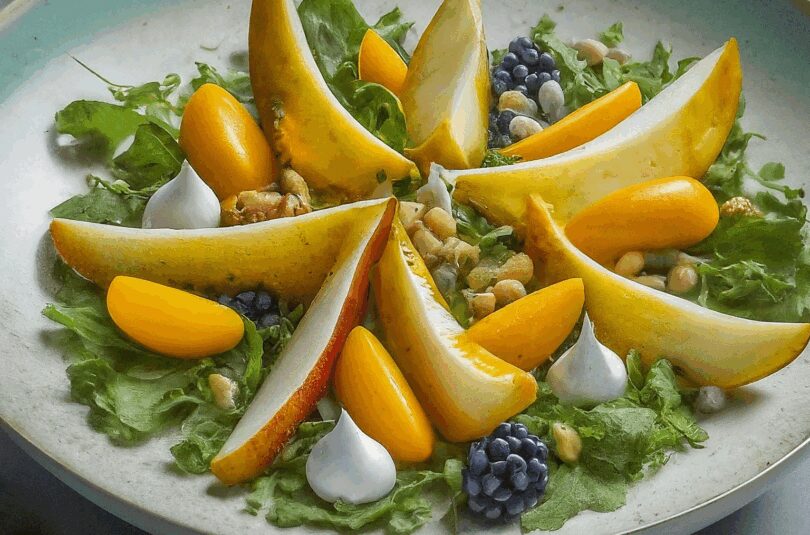 Fruchtig-pikanter Schichtsalat