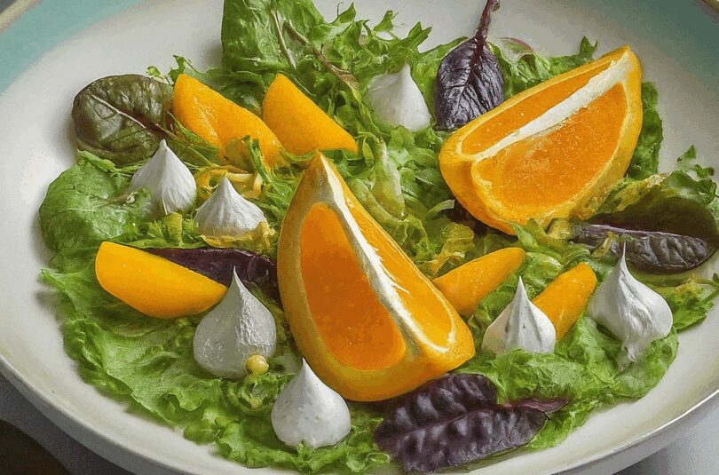 Fruchtig-pikanter Schichtsalat