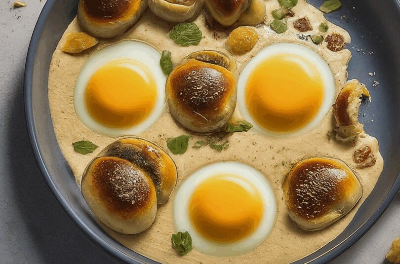 Gebackenes-Ei-mit-Speckguertel Gebackenes Ei mit Speckguertel