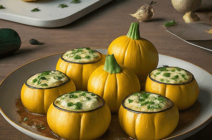 Gefüllte Zucchiniblüten