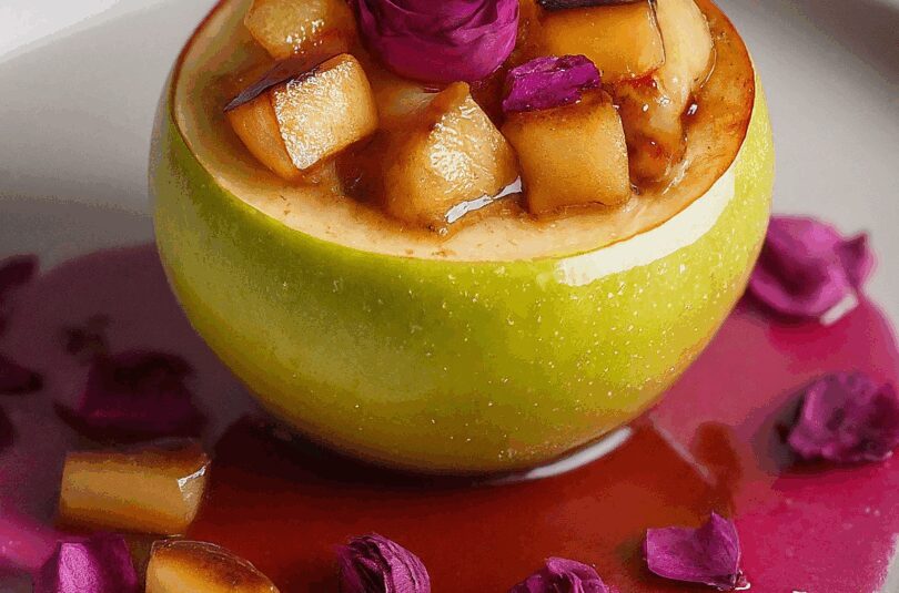 Geriebener Apfel mit Rosinen