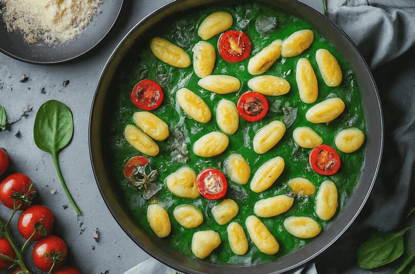Gnocchi-Auflauf-Spinat-–-Gnocchiauflauf-Mit-Spinat-Und-Cherrytomaten Gnocchi Auflauf Spinat – Gnocchiauflauf Mit Spinat Und Cherrytomaten