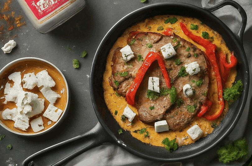 Hackbraten Mit Feta – Paprika Feta Hackbraten Aus Dem Backofen