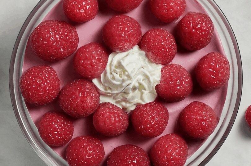 High Protein Raspberry Cheesecake Bowl