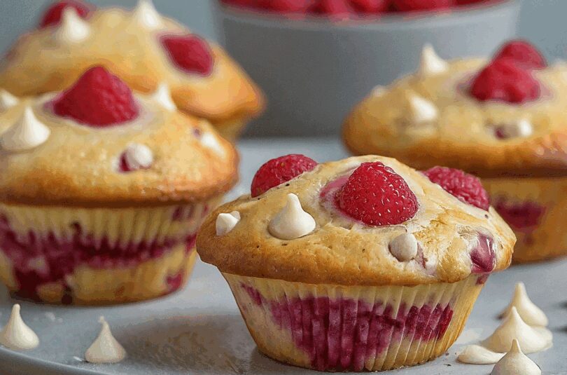 Himbeer Weiße Schokolade Muffins – Weisse Schokolade Himbeer Muffins