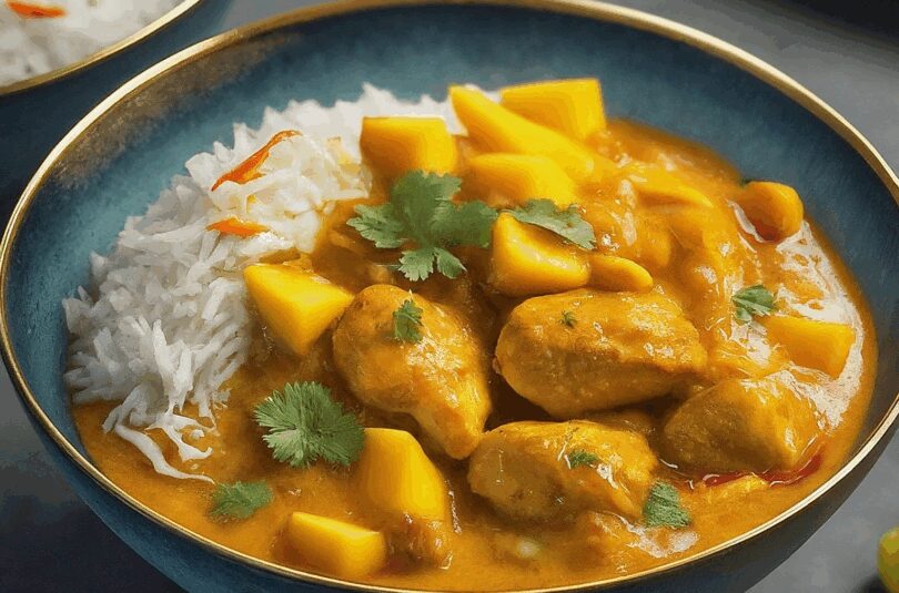 Indisches Chicken Mango Curry