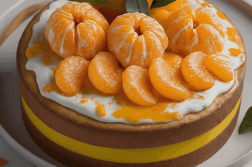 Käse-Sahne-Torte mit Mandarinen