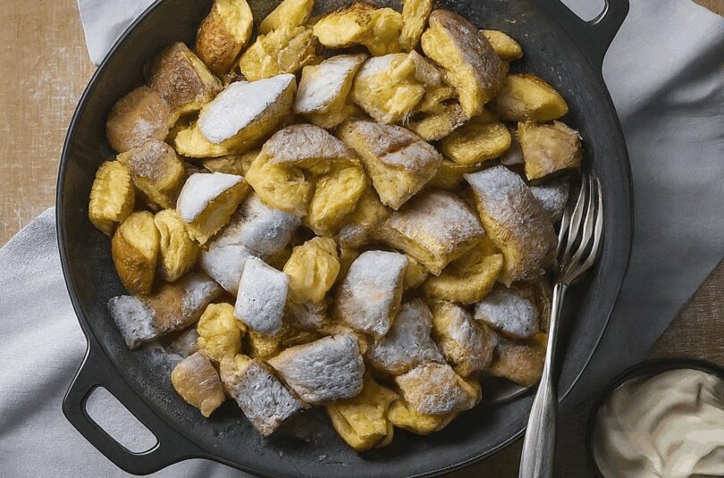 Kaiserschmarrn nach Tiroler Landgasthofrezept im Miele Backofen