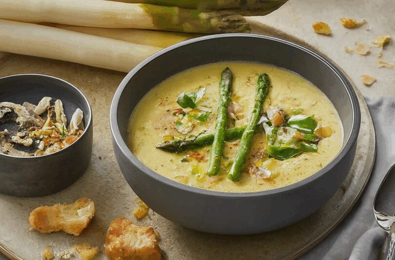 Kays Spargelcremesuppe aus Spargelschalen
