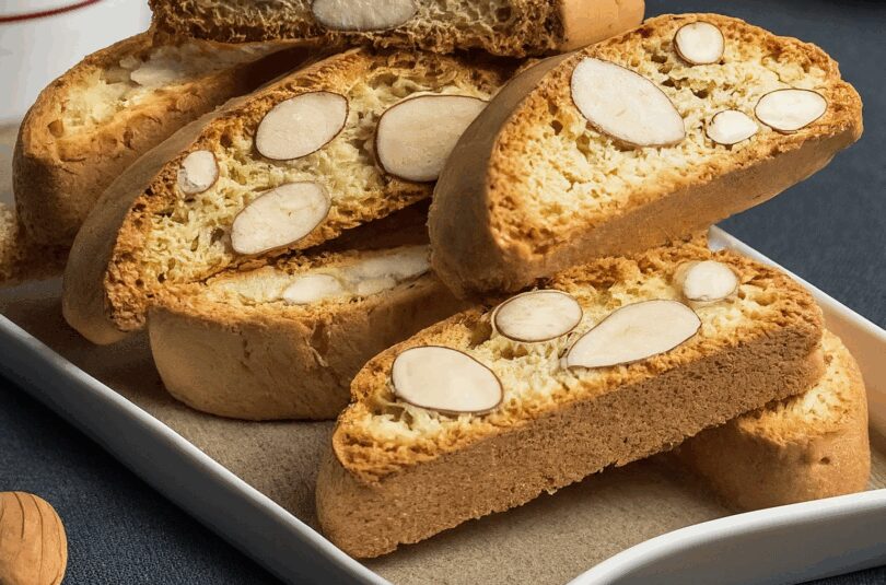 Knusprige Italienische Mandelkekse Cantuccini