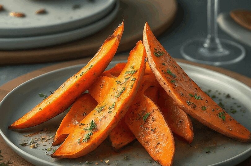 Knusprige-Suesskartoffel-Wedges Knusprige Süßkartoffel-Wedges