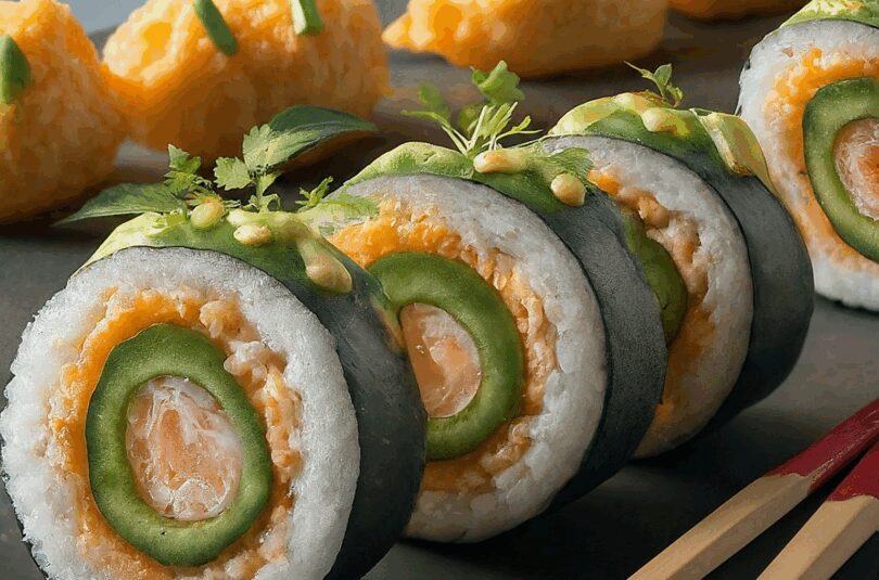 Knusprige Tempura Rolls Sushi