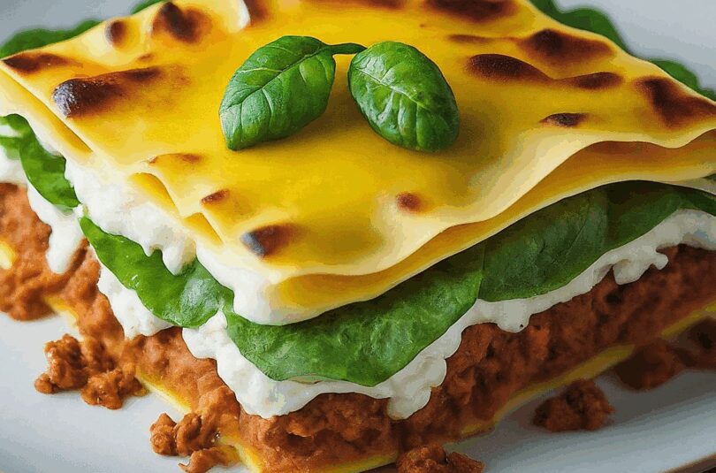 Mangold Lasagne mit Schafskäse