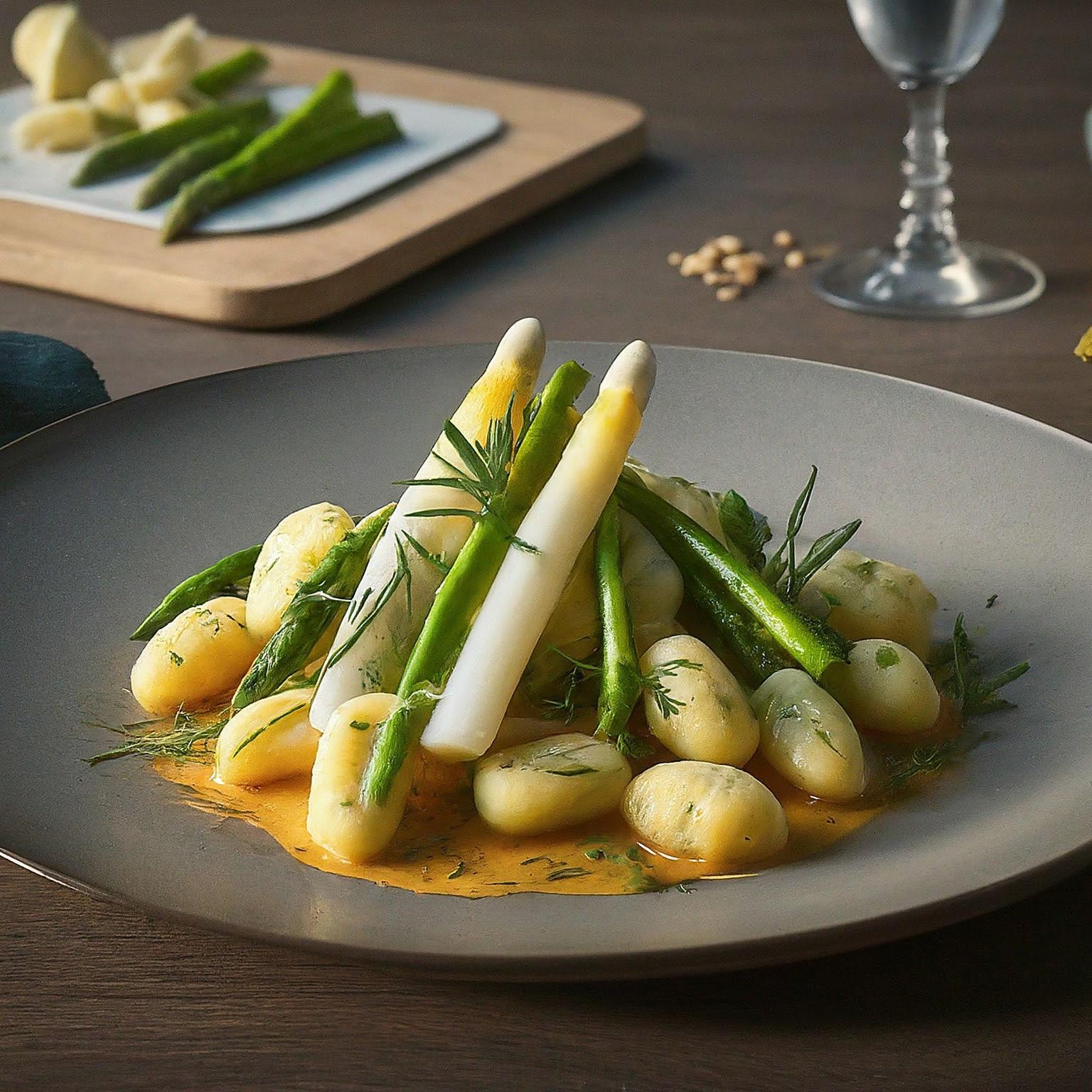 Meeresspargel-–-Bachsaibling-mit-Meeresspargel-und-Knoblauch-Rosmarin-Gnocchi Meeresspargel – Bachsaibling mit Meeresspargel und Knoblauch-Rosmarin-Gnocchi