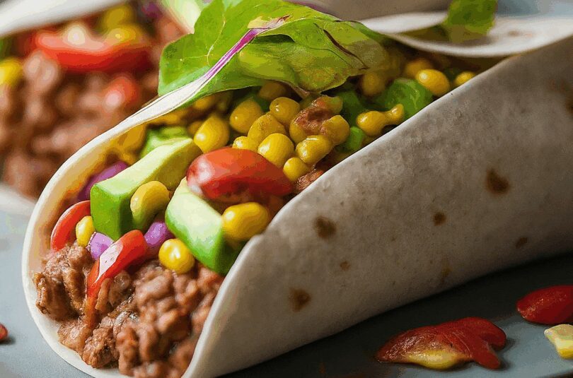 Mexikanische Wraps – Wraps mit Mexikanischer Hackfüllung
