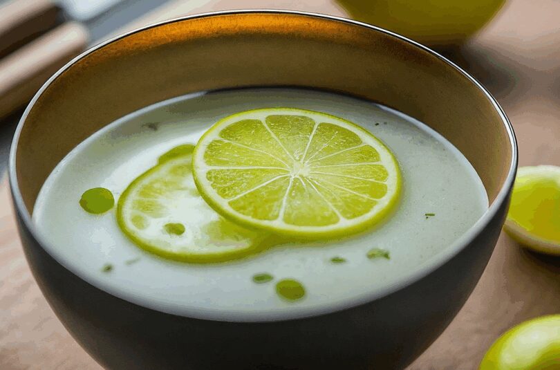 Minzwasser mit Limette