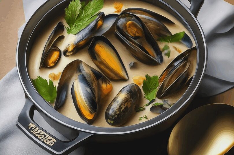 Muscheln in Weißweinsauce