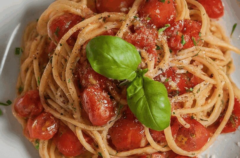 Nudeln mit Tomaten – Spaghetti mit frischen Tomaten