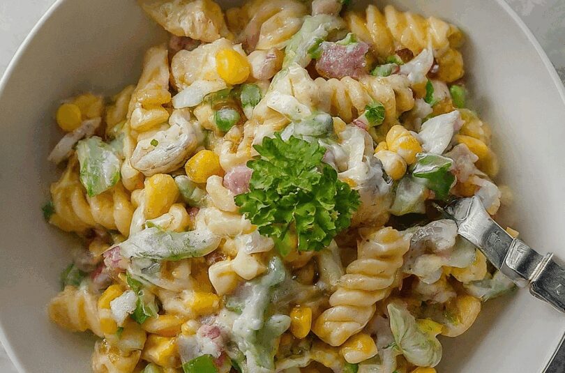 Nudelsalat Ohne Mayo – Bunter Nudelsalat Ohne Mayonnaise