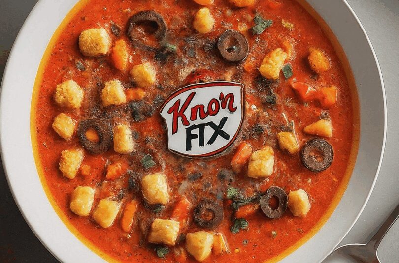 Omas Pizzasuppe mit Knorr Fix