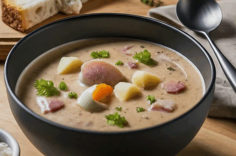 Polnischer Żurek (Sauerteigsuppe)