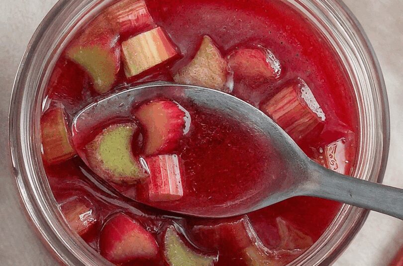 Rhabarbersirup – selbstgemacht und erfrischend