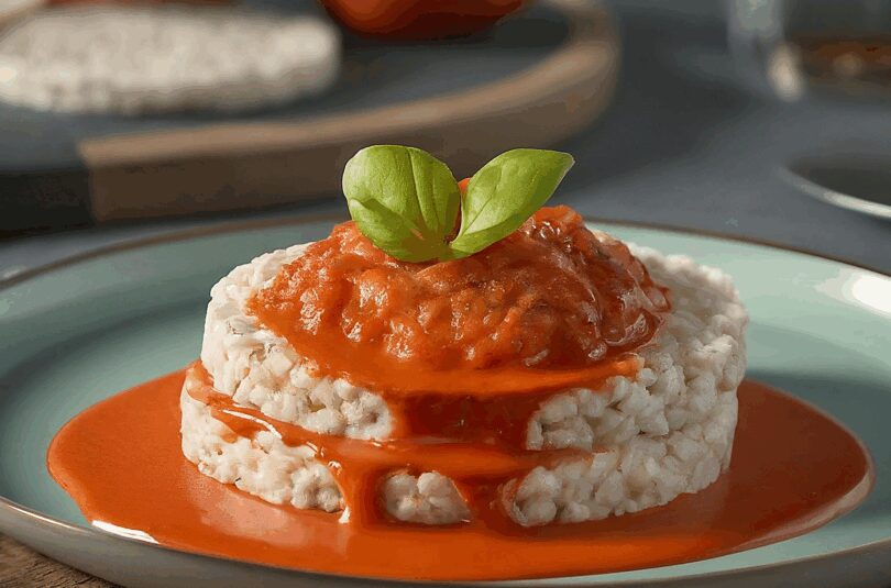 Rice Cake Rezept – Rice Cakes mit Tomatensauce