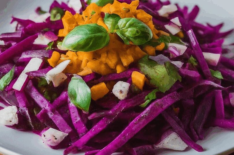 Rohkost-Power: Schneller Rotkohlsalat