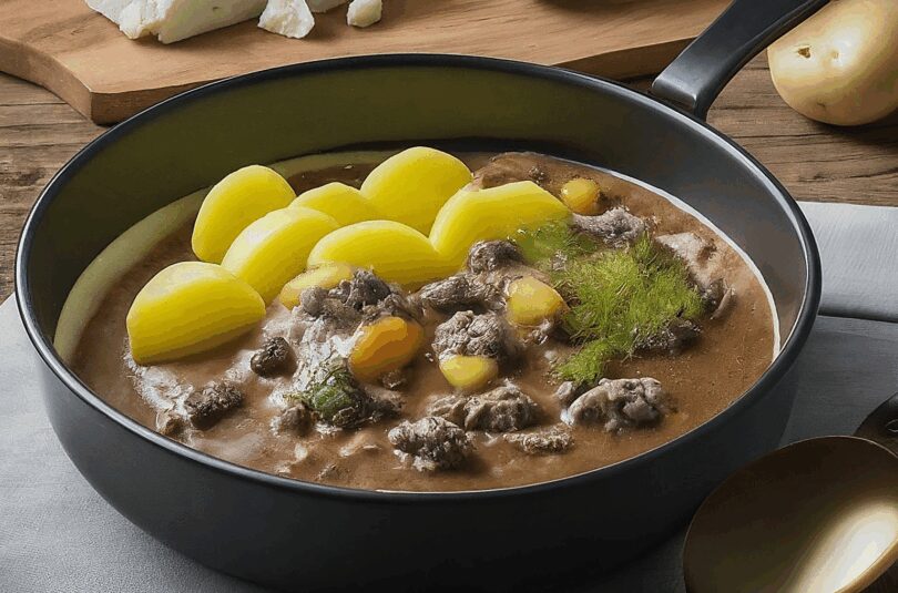 Rosenkohlauflauf mit Hackfleisch und Kartoffeln