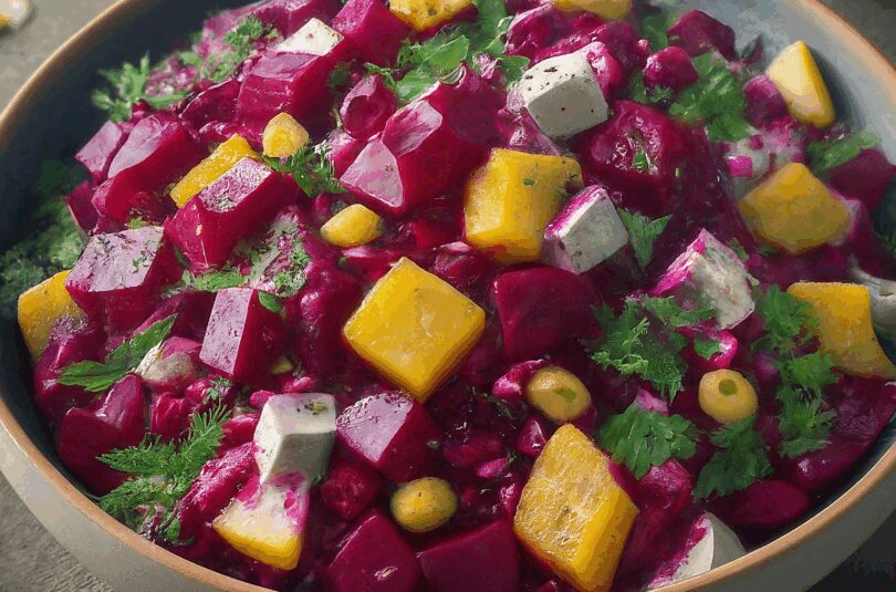 Rote Bete Salat Gekocht – Rote Bete Salat Mit Gekochtem Dressing