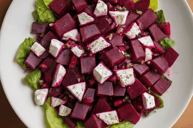 Rote Bete Salat mit Feta – Rote Bete Salat mit Schafskäse