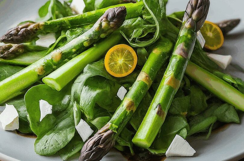 Salat Grüner Spargel – Grüner Spargelsalat Mit Balsamico Vinaigrette