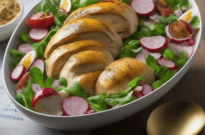 Salatteller mit Hähnchen