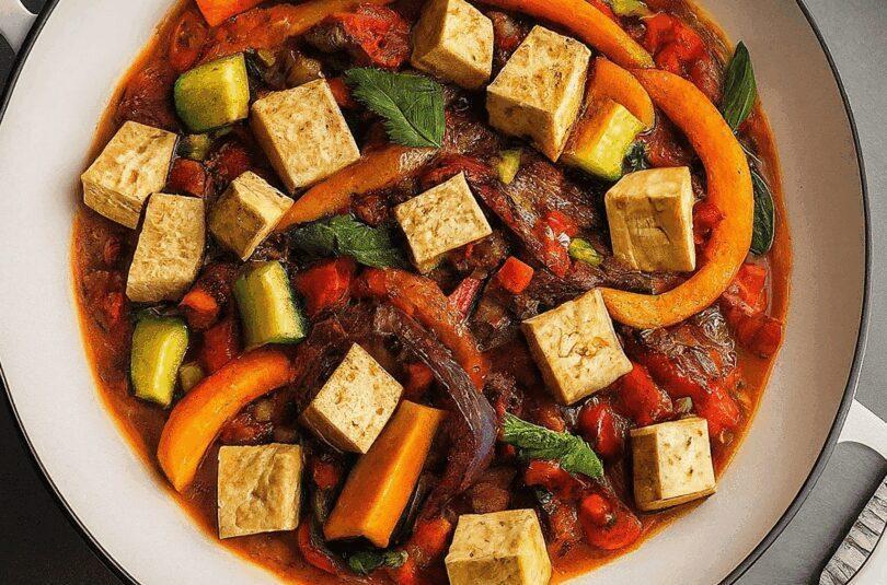 Schnelle Gemüsepfanne mit Tofu
