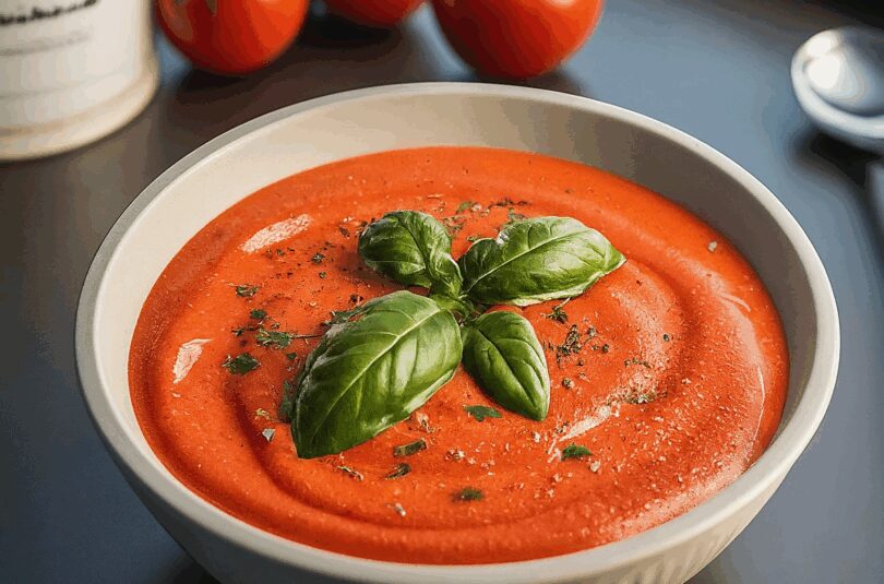 Schnelle Tomatensoße mit Basilikum