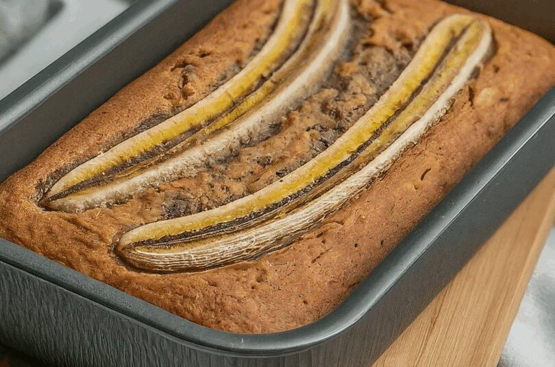 Schonkost Bananenbrot ohne Zucker und Fett