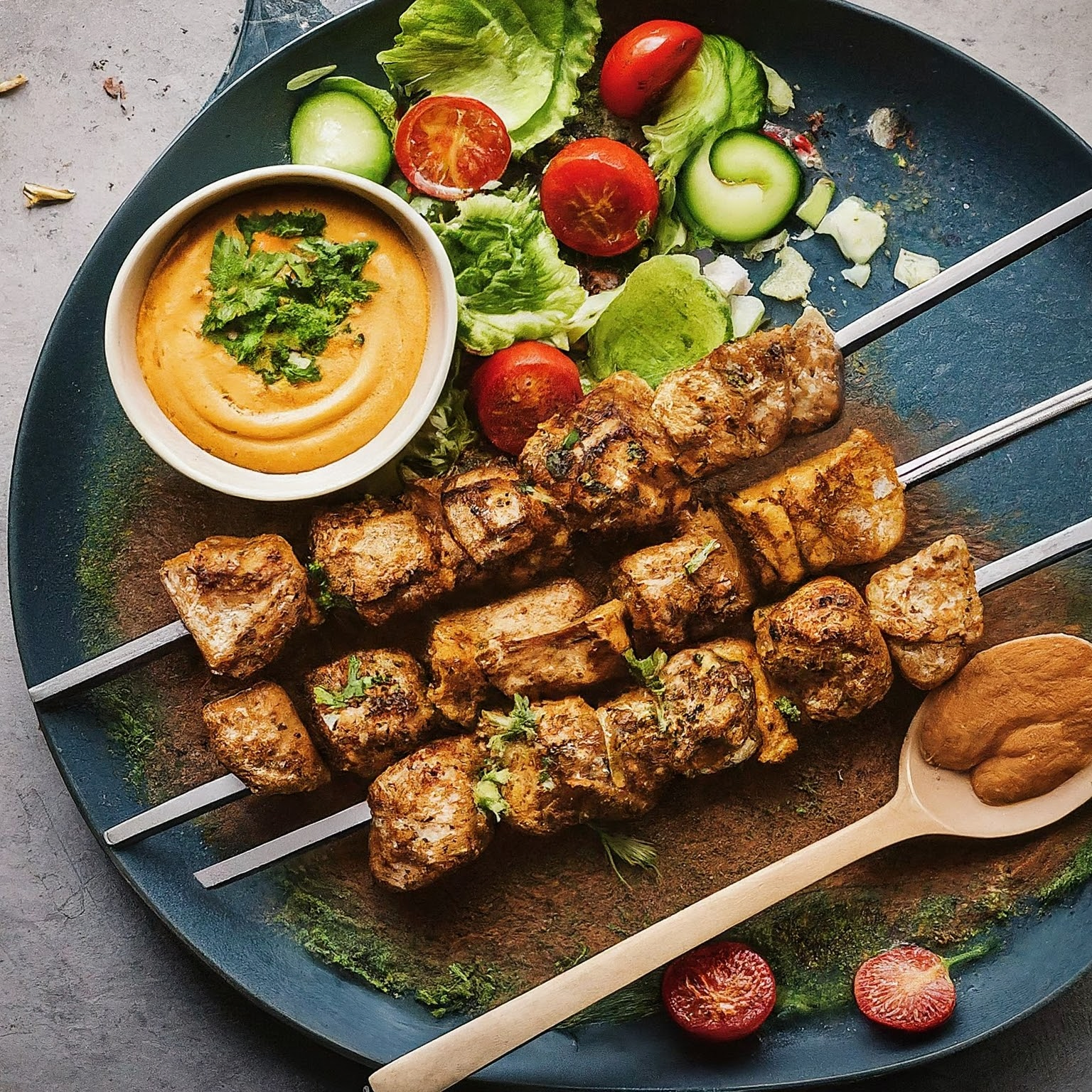 Shish-Tawook-–-Gegrillte-Haehnchenspiesse Shish Tawook – Gegrillte Hähnchenspieße