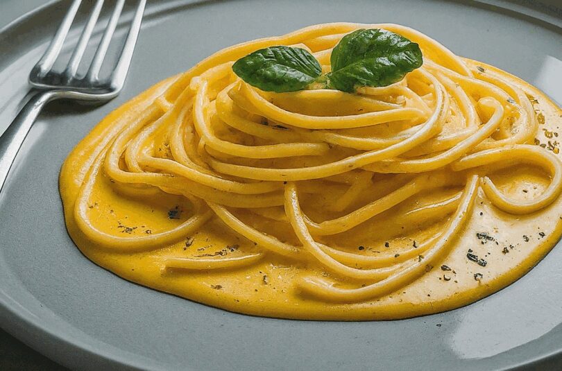 Spaghetti mit Mangold-Fetacreme – Italienische Pasta