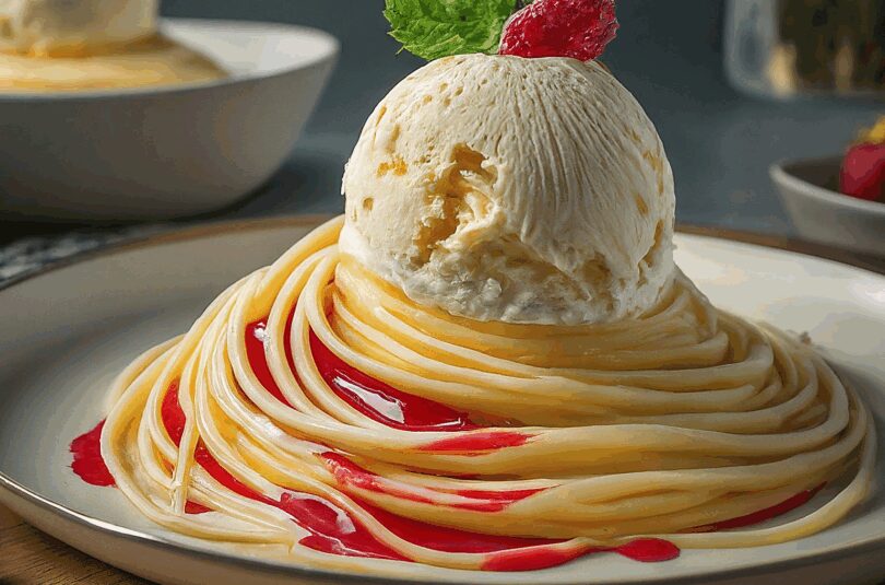 Spaghettieis Dessert – Spaghetti Eis Dessert